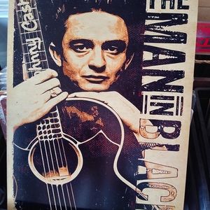 Johnny Cash Man in Black metal sign